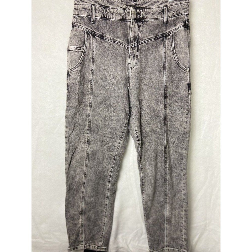 Clockhouse Acid Wash High Waisted Denim Jeans Mom jeans Size 16